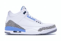 Jordan 3 Retro UNC PE - MNJDLS850LN3 Carolina Do Norte, Nike Air Jordan 3, Nba Memes, Retro Basketball Shoes, March 7th, Jordan Shoes Retro, All Nike Shoes, Jordan 3 Retro, Air Jordan 3 Retro