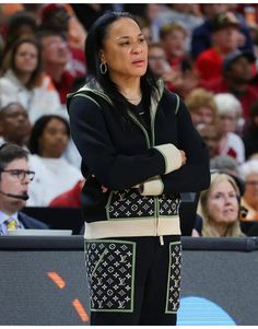 Dawn Staley Louis Vuitton Black Hooded Tracksuit Louis Vuitton Tracksuit, Dawn Staley, Hooded Tracksuit, Varsity Letterman Jackets, Louis Vuitton Black, Aviator Jackets, Letterman Jacket, Denim Jacket Men, Shop The Look