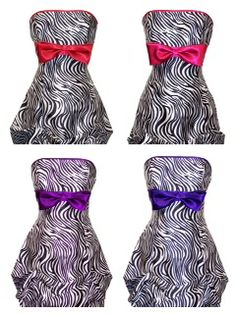 Budget Bridesmaids: Zebra Wedding Love the one trimmed in red that would go with your wedding dress. Mcbling Outfits, 2000s Dresses, Zebra Wedding, Rainbow Costumes, Womens Wrap Dress, Zebra Print Dress, Satin Cocktail Dress