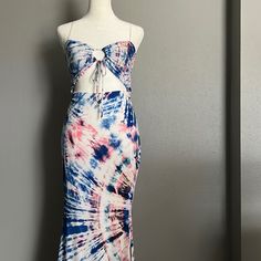 Perfect For Vacation Nwot Lined Maxi Dress! Has Stretch & Adjustable Straps No Tags Fits Size Medium & Large More Questions? Leave In Comments Below. Pink Beach Season Dress For Night Out, Pink Dress For Night Out At The Beach, Fitted Multicolor Maxi Dress For Beach Cover-up, Fitted Multicolor Maxi Dress For Beach, Pink Spaghetti Strap Beach Cover-up Dress, Pink Spaghetti Strap Dress For Beach Cover-up, Pink Fitted Dress For Beach Cover-up, Pink Fitted Dress For Beach Party, Tie Dye Maxi