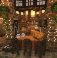 Cute Minecraft Restaurant Ideas, Cozy Minecraft, Minecraft Fireplace, Interior Design Minecraft, Aesthetic Minecraft Builds, Interior Minecraft, Cottagecore Minecraft, Minecraft Interior, Minecraft Interior Design