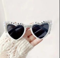 These fun sunglasses are great to celebrate any occasion! These personalized sunglasses are great for milestone birthdays, photo shoots and birthday parties. Just let me know what coloring you would like for your beads. The mix of flat back pearls and rhinestones gives it so much sparkle and something extra to celebrate your event. Just let us know what color you would like and we will do a mix of pearls and rhinestones in that shade. Bridal Sunglasses, Pearl Glasses, Bridesmaid Glasses, Fun Sunglasses, Personalized Sunglasses, Custom Bridal, Cool Sunglasses, Milestone Birthdays, Halloween Halloween