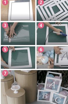 step by step instructions on how to make a diy photo frame