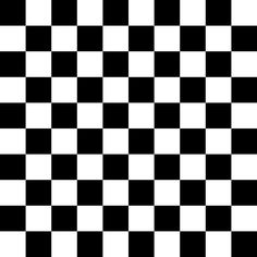 a black and white checkered pattern is shown