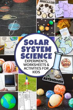 solar system science experiments, worksheets and activities for kids