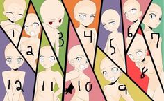 an image of a group of people with numbers on them