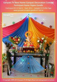 ganpati tv best home ganpai decoration contest