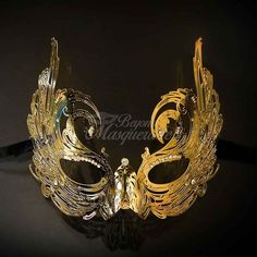 Luxury Metal Mardi Gras Venetian Masquerade Mask For Women M7166 [Gold] Vintage Gold Masks For Mardi Gras, Vintage Gold Masquerade Mask For Party, Vintage Gold Eye Mask Masquerade, Vintage Gold Masks For Carnival, Vintage Gold Masquerade Mask For Carnival, Green Masquerade Mask, Masquerade Event, Venetian Masquerade Masks, Venetian Masquerade