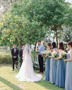 bridesmaids dress, blue wedding inspo, Dusty Blue dress, something blue, light blue dresses, baby blue dress, pastel blue dresses, Birdy Grey, chiffon dresses, pastel wedding inspo, summer wedding inspo, coastal wedding inspo, dark blue dress, moody blue dress, Twilight dress Wedding In Thailand, Blue Wedding, The Details, Florist, Wedding Planner, Mood Board, Thailand, Photographer