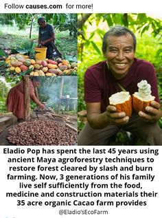 a man is holding some food in his hands