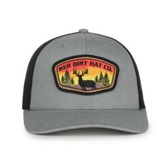 Introducing our exclusive Red Dirt + Tractor Supply heathered Gray/Black cap, a testament to rugged style and outdoor authenticity. Crafted with meticulous attention to detail, this cap boasts a distinguished 6 Panel; Structured; Ranger presented in Flat Stitch Embroidery on felt scout patch 3.9375" W x 2.3125" H. Designed for both form and function, the features a 6-Panel Structured Ranger, crown back Plastic Mesh (Polyester), ensuring a comfortable and stylish fit. The inclusion of Meshback Pa Red Dirt, Plastic Mesh, Rugged Style, Black Cap, Tractor Supplies, Hats For Men, Heather Grey, Women's Accessories, Classic Design