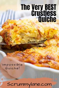 the very best crustless quiche recipe