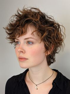 Short Haircuts Curly Hair, Fine Curly Hair, Short Curly Hairstyles, All Face Shapes, Curly Haircuts, Braided Bun Hairstyles, Balayage Hair Dark, Shorter Hair, Long Bob Haircuts