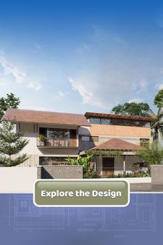 Modern tropical home design with stone cladding, wooden accents, and cantilevered balconies for a luxurious 4000 sqft residence. Kerala Home, Tropical House Design, Tropical Home, Front Elevation Designs, Kerala House Design, Kerala Houses, Modern Home Design, Stone Cladding, Tropical House