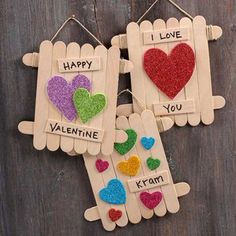 popsicle valentine's day craft for kids