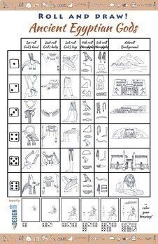 an ancient egyptian game board with instructions to draw the symbols and numbers for each piece