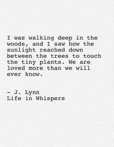 a quote from j lynn about trees