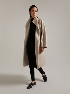 Find MAX MARA Cashmere Cardigan Coat on Editorialist. Iconic Max Mara coat featuring a cardigan-inspired straight silhouette. Made of exquisite pure double cashmere with hand-sewn sable trim, it boasts a standing collar, kimono sleeves and patch pockets. The matching belt allows you to accentuate the waist. Elegant Wool Cardigan With Shawl Collar, Elegant Wool Cardigan With Lapel Collar, Elegant Winter Cardigan With Lapel Collar, Cashmere Shawl Collar Sweater Coat For Work, Elegant Wool Cardigan For Workwear, Elegant Fall Cardigan With Lapel Collar, Luxury Long Sleeve Sweater Coat For Formal Occasions, Elegant Formal Cardigan With Lapel Collar, Elegant Oversized Cashmere Cardigan