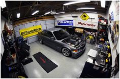 an image of a car in a garage