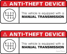 two red and white signs with instructions on how to change the number of an electronic device