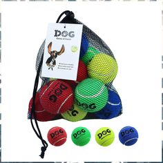 AMA Tennis Balls for Dog-12 Orange Tennis Balls. Go Chuck It Balls! Fits Standard Dog Ball Launcher with Carry Bag Needle Felted Dog, Dog Games, Daily Exercise, Felt Dogs, Small Puppies