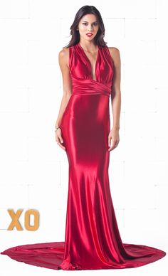 Indie XO Your Majesty Red Sleeveless Plunge V Neck X Back Maxi Dress Evening Gown - Just Ours! Gala Floor-length Backless Dress With Sweep Train, Floor-length Backless Dress With Sweep Train For Gala, Backless Floor-length Dress With Sweep Train For Gala, Backless Sweep Train Dress For Prom, Backless Gala Gown With Sweep Train, Backless Gown With Sweep Train For Night Out, Backless Gown With Sweep Train For Gala, Halter Neck Gown For Gala During Prom Season, V-neck Gown For Red Carpet And Prom Season