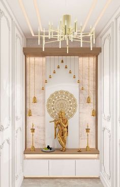 Indian Altar Design, Minimal Pooja Room, Puja Room Design Indian, Pooja Room Ideas Indian Modern, Bonito Designs, Alter Design, Puja Ghar, Mandir Designs