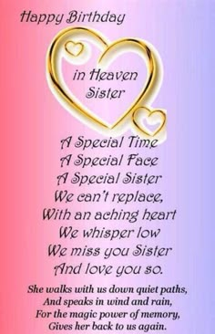 Best 25+ Happy birthday sister Heavenly Birthday Sister, Happy Heavenly Birthday Sister, Happy Birthday In Heaven Sister