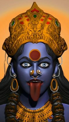 #kali ma #diwali #november Jay Maa Kali, Goddess Kali Images, Kali Puja, Kali Maa, Indian Goddess Kali, Kali Hindu