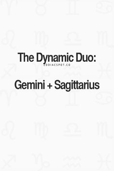 the cover for the book, the dynamic duo gemini + sagitaruus