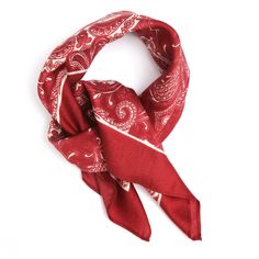 This neck scarf is perfect to add that extra touch to your outfit. Made from an incredibly soft, lightweight blend of modal and silk, wear it around your neck, as a headband, or as an accessory for your handbag. 24 x 24 inches 90% modal, 10% silk Can be worn as a head scarf Hemmed border Dry clean only Trendy Red Silk Summer Scarf, Elegant Red Scarf Bandana, Elegant Red Square Scarf, Elegant Red One-size Scarves, Multicolor Bandana Print Scarf, One Size, Everyday Bag, Neck Scarves, Scarf Print, Head Scarf