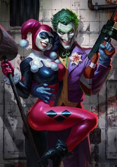 Joker and Harley by Alex Pascenko on ArtStation Stanley Lau, 3代目j Soul Brothers, Joker Harley, Joker Artwork