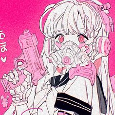 Pink Drawing, Yandere Girl, Pink Grunge, Icons Girls, Best Anime Drawings, Emo Wallpaper, Anime Pixel Art, Witch Art, Cute Anime Pics