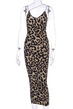 Details: Material: Polyester, Spandex Style: Sexy Pattern Type: Animal Print, Print Element: Patchwork Neckline: V Neck Silhouette: Sling Sleeve Style: Spaghetti Strap Sleeve Length: Sleeveless Fit Type: Regular Clothing Length: Long Type: Full Print Size(in) Bust Waist Hips Dresses Length S 27.6-33.9 24.4-28.3 30.7-36.2 44.9 M 29.1-35.4 26-29.9 32.3-37.8 45.7 L 30.7-37 27.6-31.5 33.9-39.4 46.5 XL 32.3-38.6 29.1-33.1 35.4-40.9 47.2 2XL 33.9-40.2 30.7-34.6 37-42.5 48 Tips:Due to the many variations in monitors, the color in the image could look slightly different, please take physical design and color shall prevail.Please allow 0.4"-1" differs due to manual measurement. Stretch Leopard Print Sleeveless Bodycon Dress, Stretch Sleeveless Leopard Print Bodycon Dress, Sleeveless Stretch Leopard Print Bodycon Dress, Reindeer Headband, Fall Winter Dresses, Sling Dress, Dress Store, Hip Dress, Daily Dress