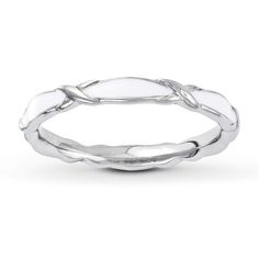 a white gold wedding ring with twisted design