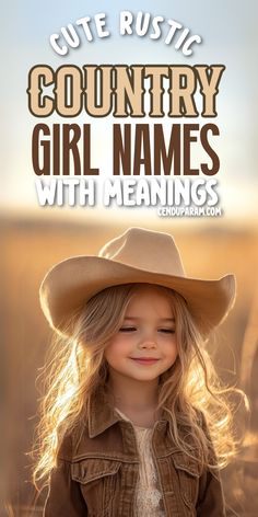 Looking for some cute baby girl name inspiration? Check out this list of rustic country girl names with meanings! Everything from cute country girl names to western girl names and everything in between. Cute baby girl names. Baby girl name ideas 2025. country baby names. rustic baby names. sweet country girl names. pretty girl names. beautiful baby girl names. good baby girl names. charming girl names. country names for females. cowgirl names. western names. country names. cool names. cute names Country Baby Girl Names, Strong Girl Names, Girl Names List, Traditional Girl Names, Classic Girls Names, English Baby Girl Names, Country Girl Names