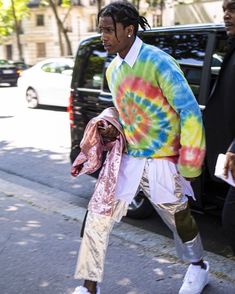 Tie Dye Shirt Outfit, Asap Rocky Outfits, Asap Rocky Fashion, Pretty Flacko, How To Tie Dye, Outfit Streetwear, Best Dressed Man, Tie Dye Diy, Asap Rocky