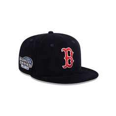 Each time you sport this New Era 59FIFTY hat, everyone will know you're a diehard Boston Red Sox fan. Classic finishes like a trendy high crown and fitted construction offer a modern touch. Eye-catching Boston Red Sox embroidery on top of the dreamy corduroy fabric creates the ultimate fan look.Each time you sport this New Era 59FIFTY hat, everyone will know you're a diehard Boston Red Sox fan. Classic finishes like a trendy high crown and fitted construction offer a modern touch. Eye-catching B Boston Red Sox Logo, Red Sox Logo, Red Socks Fan, New Era Logo, Hat Day, 59fifty Hats, Embroidery Detailing, New Era Cap, New Era 59fifty