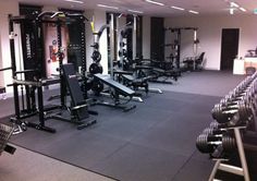 the gym is equipped with many different types of equipment