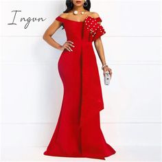 Ingvn High Quality Summer New Red Elegant Women Party Dresses Sexy Low Cut Mermaid Beaded Lace Embroidery Wedding Evening Floor-Length Dress Elegant Summer Mermaid Dress For Banquet, Summer Party Evening Dress With Sweep Train, Embellished V-neck Mermaid Dress For Party, Red Floor-length Mermaid Dress For Banquet, Red Maxi-length Mermaid Dress For Wedding, Red Maxi Length Mermaid Dress For Wedding, Red Mermaid Maxi Dress For Wedding, Fitted Red Embellished Maxi Dress, Floor-length Mermaid Dress For Summer Banquet