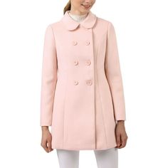 Versatile and classic, fully-lined trench coat is the perfect cover-up. Styled with pops of a double-breasted closure for that classic style. Cut to regular fit, this coat has been updated with a modern edge, featuring a-line silhouette and doll collar. Suitable for female to wear it with jeans and its could be super versatile. Occasion: Work, Office, Formal, Meeting, Coffee Shop, Weekend, etc. Please check your measurements to make sure the item fits before ordering. Measurement (in inches) Int Winter Pea Coat, Double Breasted Trench Coat, Long Trench, Long Trench Coat, Pinterest Closet, Pea Coat, Trendy Clothes For Women, Pan Collar, Chic Woman