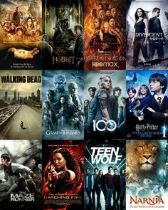 many movies are shown in this collage with the same title and characters as well