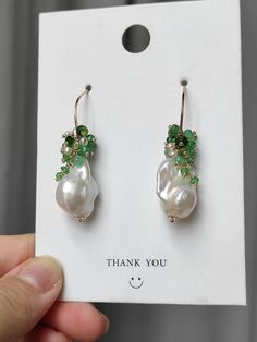 Baroque Pearl Earrings/handmade Dangle Earrings/gold Filled Earrings/unique Earrings/gemstone Earrings/birthday Gift for Her/ooak Earrings - Etsy Italy Handmade Green Pearl Earrings For Gift, Green Pearl Drop Earrings For Gift, Fine Jewelry Green Pearl Earrings For Gift, Green Pearl Drop Earrings As Gift, Single Pear Shaped Earring As Gift, Pear-shaped Single Earring As Gift, Green Pearl Earrings For Anniversary, Single Green Pearl Drop Earrings, Handmade Drop Earrings For May Birthstone