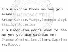 an old poem written in black and white with the words i'm a window, break me and you bleed