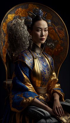 Fantasy Samurai, Targaryen Aesthetic, Classic Portraits, Asian Love, Fantasy Portraits, Elephant Art, Fashion Painting, Fashion Portrait, Fantasy Inspiration