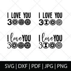 i love you svg and dxf files