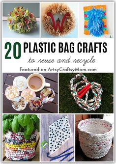 20 plastic bag crafts to reuse and recycle