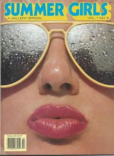 a magazine cover with a woman's face wearing sunglasses and raindrops on her eyes