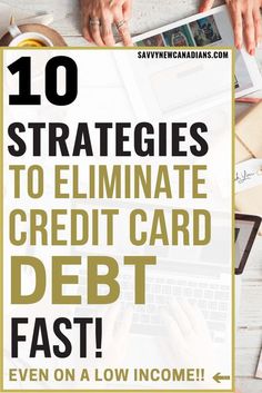 people working on laptops with text overlay that reads 10 strategies to illuminate credit card debt fast