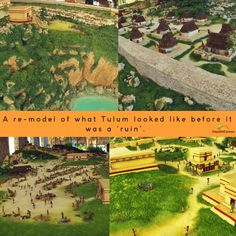 an aerial view of what tulum looked like before it was a ruin